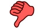thumbs down