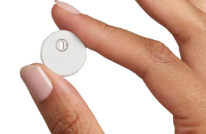 Abbott Libre Duo dual glucose-ketone sensor CGM in hand