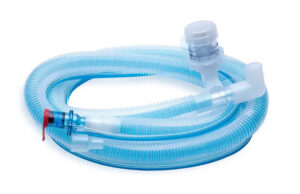 A photo of a recalled Hamilton Medical's coaxial breathing circuit set 