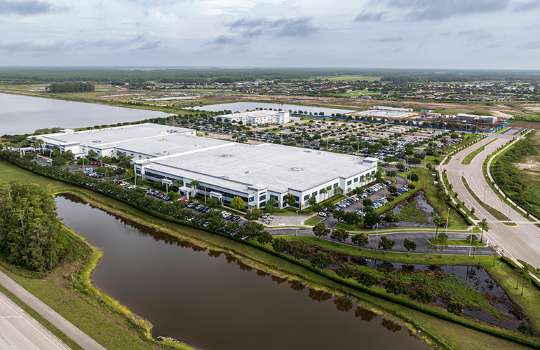 This is a photo of Arthrex's AMIE campus in Ave Maria, Florida.