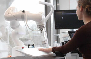 An image of Ropca's Arthur is a fully autonomous AI-powered ultrasound robot.