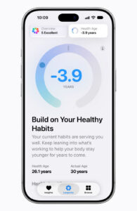 Apple's health app.