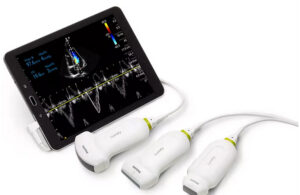 A photo of Philips Lumify diagnostic ultrasound system.